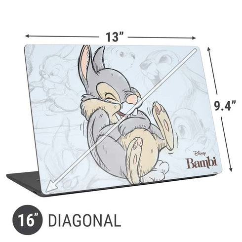 Disney Bambi Thumper Sketched portrait Universal Laptop 16in (13 x 9.4in) Skin
